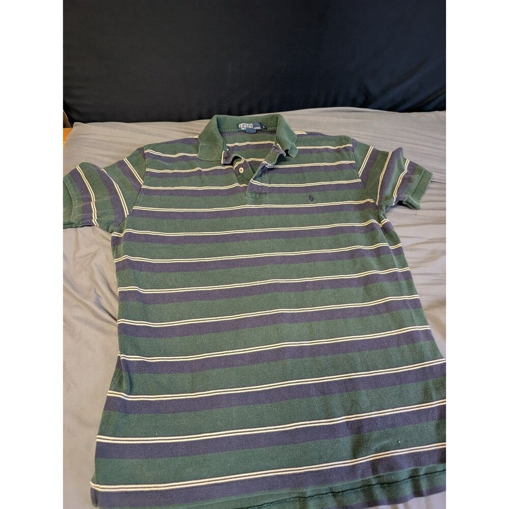 Polo Ralph Lauren Striped Short Sleeve Classic Fit Casual Collared Size Large